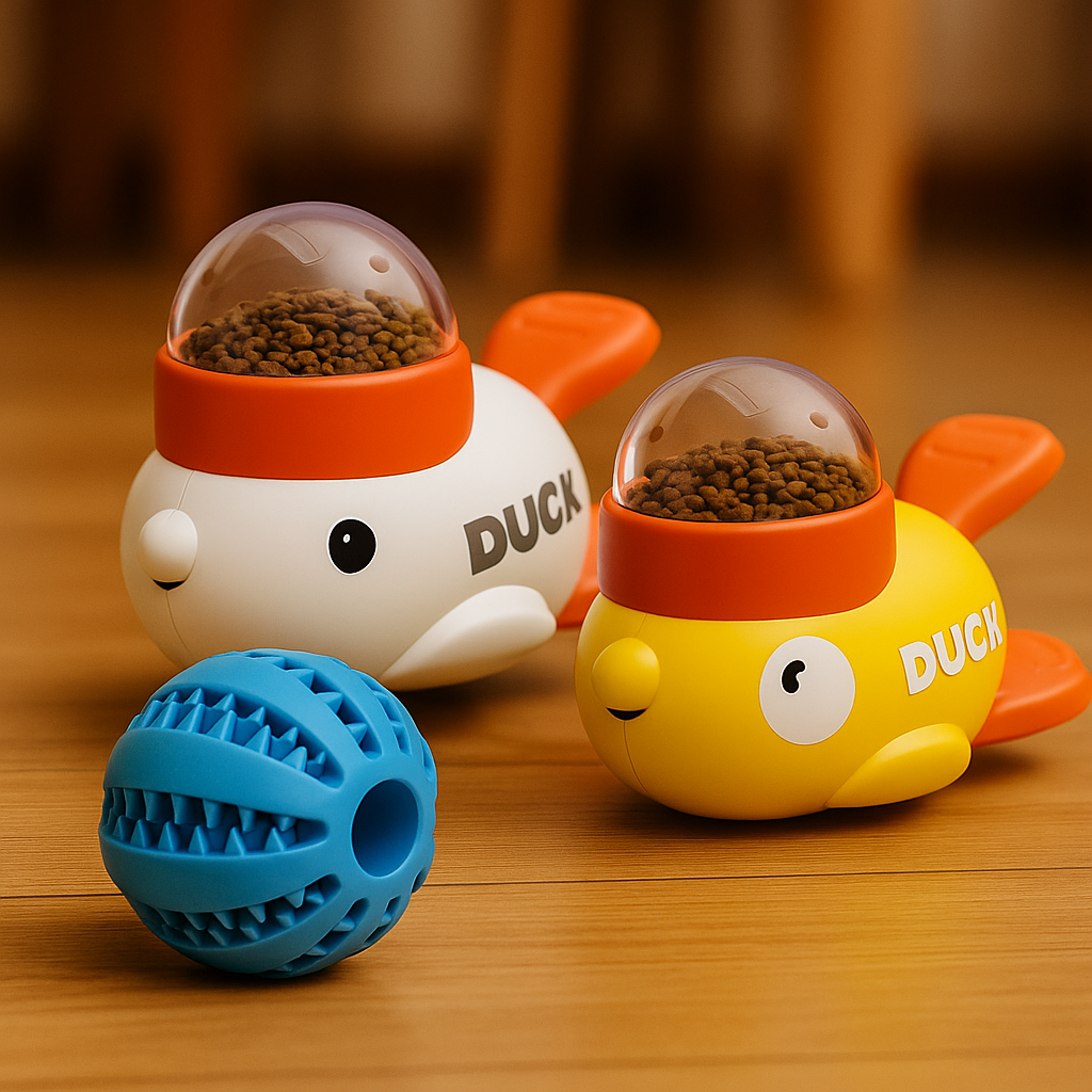 Brinquedo Automático Pet Pato – Treino e Porção Ideal