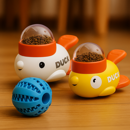 Brinquedo Automático Pet Pato – Treino e Porção Ideal