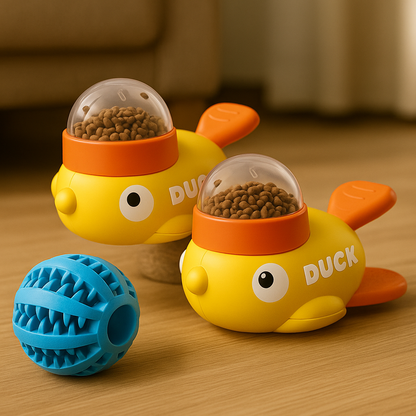 Brinquedo Automático Pet Pato – Treino e Porção Ideal