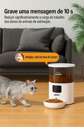 Alimentador Automático Pet 4L Wi-Fi com Timer e Voz