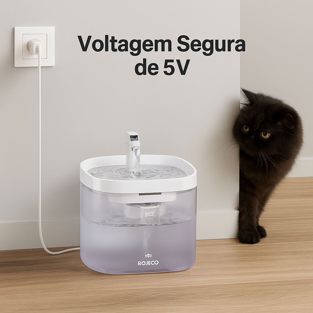 Fonte de Água Automática p/ Gatos e Cães c/ Filtro
