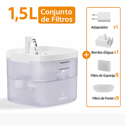 Fonte de Água Automática p/ Gatos e Cães c/ Filtro