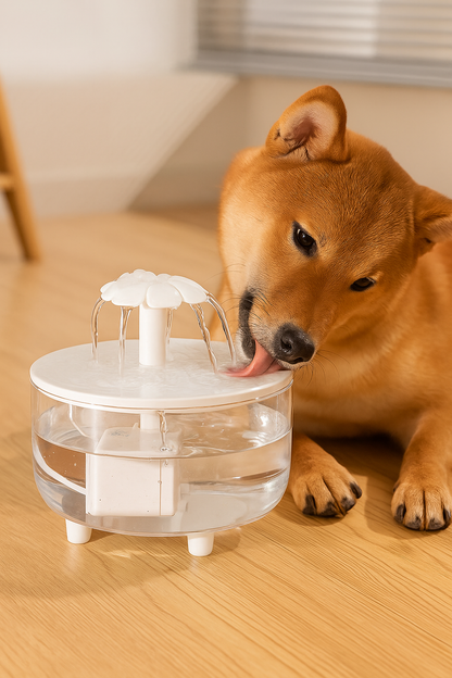 Fonte de Água Elétrica Silenciosa 1L para Cães e Gatos - Filtragem Eficiente