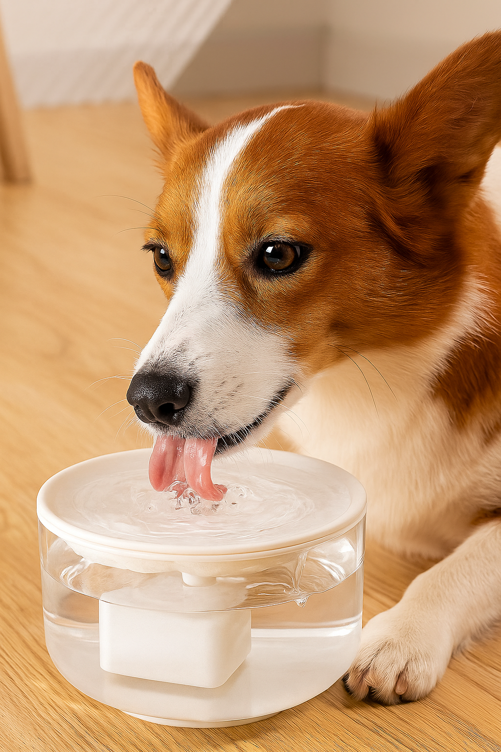 Fonte de Água Elétrica Silenciosa 1L para Cães e Gatos - Filtragem Eficiente