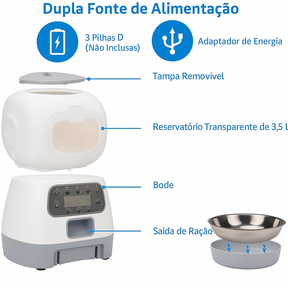 Alimentador Automático Pet Wi-Fi 3.5L | Fonte de Água Fresca