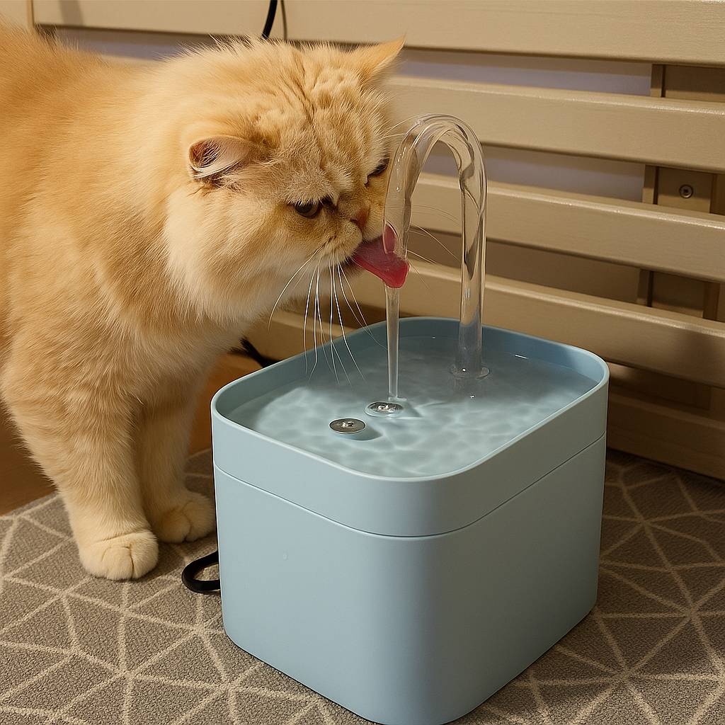 Bebedouro Automático USB 1,5L para Gatos e Cães