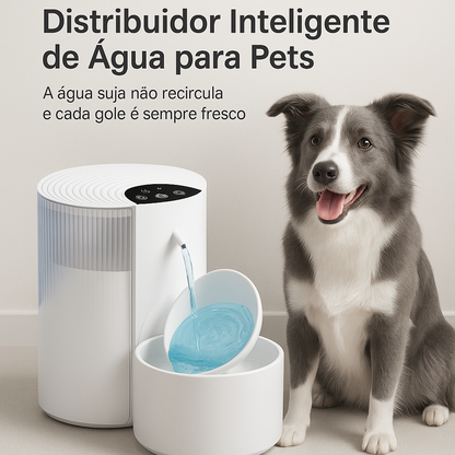 Bebedouro Automático 3L p/ Pets – Água Limpa e Sem Bagunça