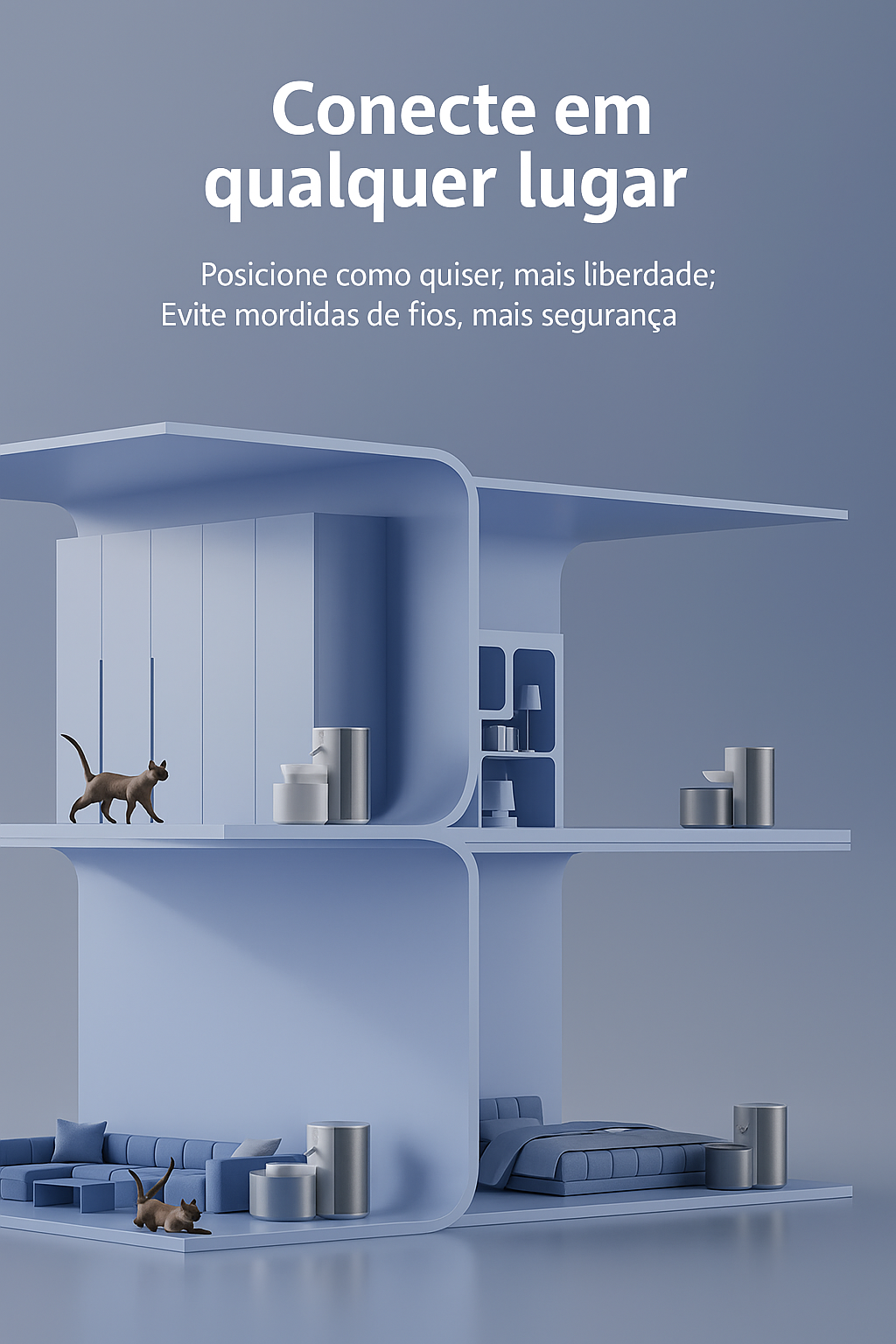 Bebedouro Automático 3L p/ Pets – Água Limpa e Sem Bagunça