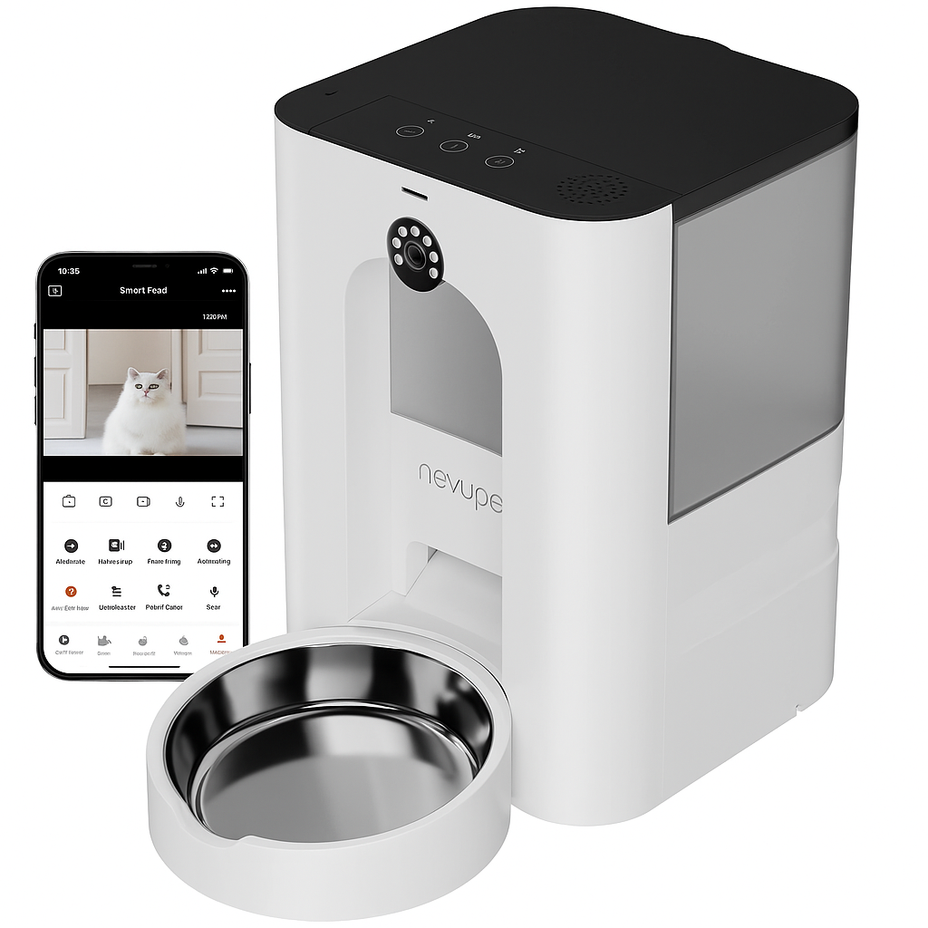 Alimentador Inteligente Newpet 4L com Câmera e APP – Bivolt