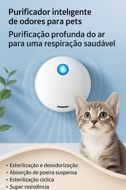 Purificador de Odor Inteligente para Caixa de Areia Pet