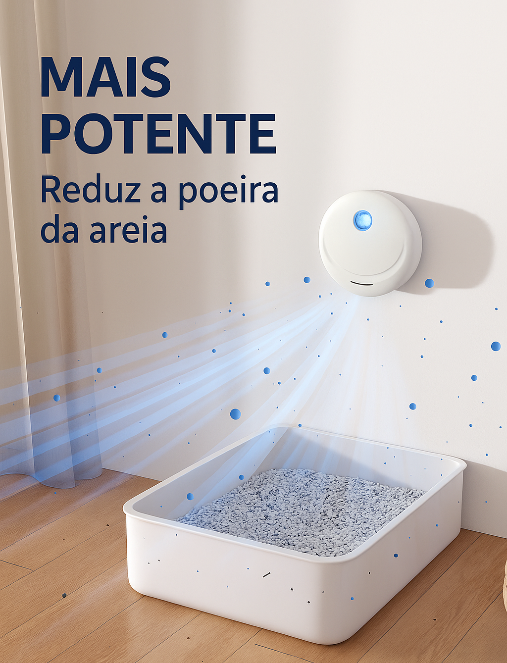 Purificador de Odor Inteligente para Caixa de Areia Pet