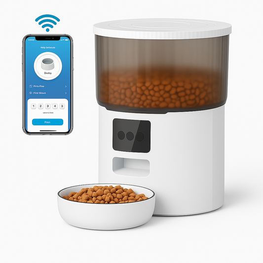 Alimentador Automático Pet 4L Wi-Fi com Timer e Voz