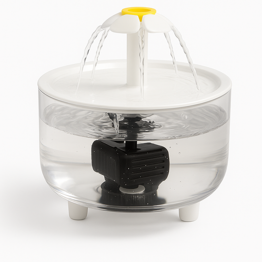 Fonte de Água Elétrica Silenciosa 1L para Cães e Gatos - Filtragem Eficiente