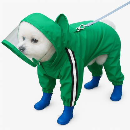 Capa de Chuva p/ Pet com Capuz | Estilo Urso/Abelha/Dino