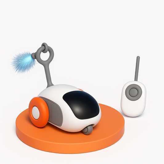 Brinquedo Inteligente para Gatos – Carrinho Rato Recarregável