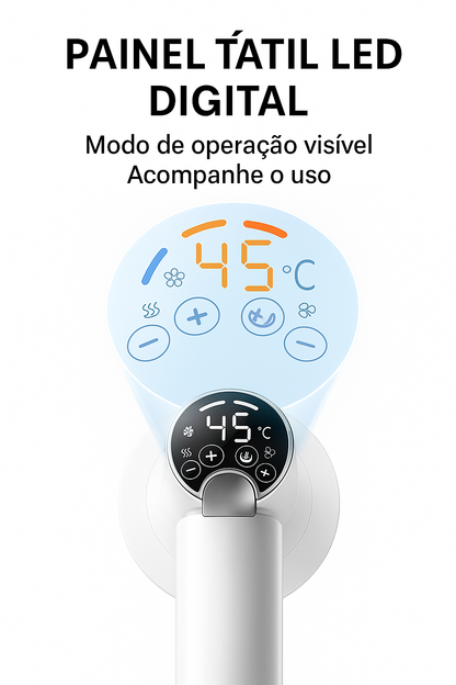 Secador Profissional para Pets com Escova e Vento Quente