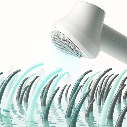 Secador Profissional para Pets com Escova e Vento Quente