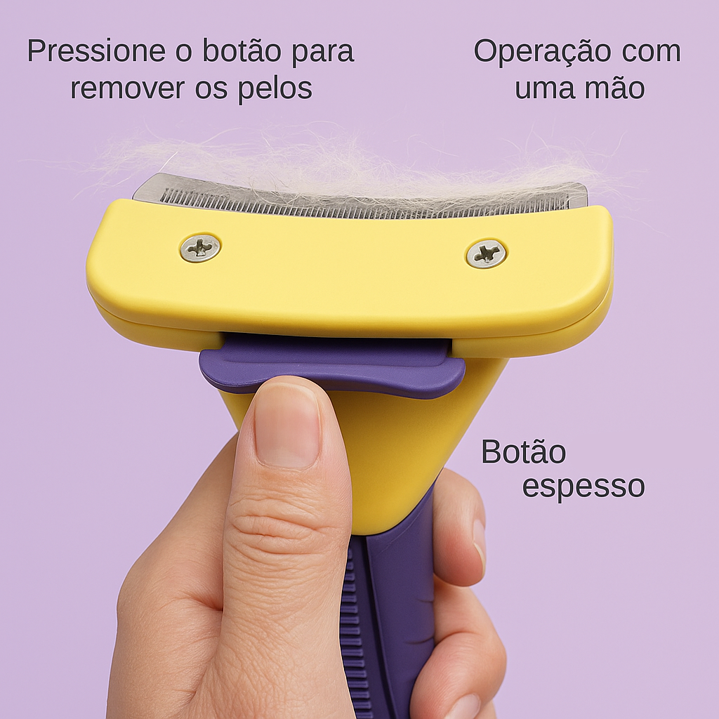 Pente Removedor de Pelos Pet – Desembaraça e Alivia