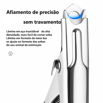 Tesoura de Unha Pet Inox + Lixa – Precisa e Confortável