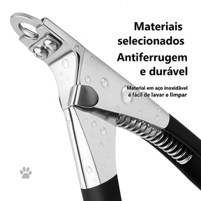 Tesoura de Unha Pet Inox + Lixa – Precisa e Confortável