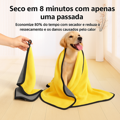 Toalha Secagem Rápida para Cães e Gatos | Macia e Absorvente