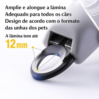 Aparador de Unhas para Pets com LED e Corte Seguro - Cães e Gatos