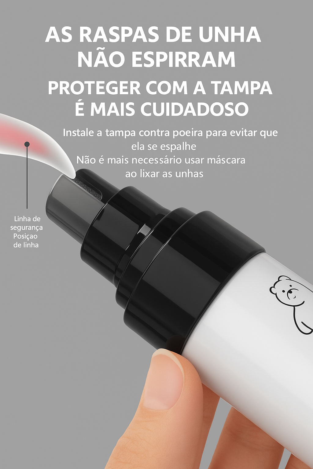 Moedor de Unhas Elétrico Pet USB - Corte Preciso e Seguro