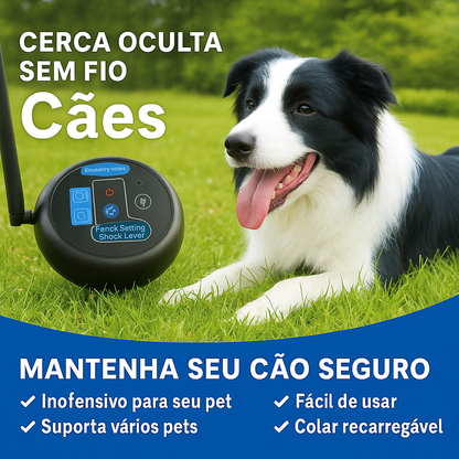 Cerca Elétrica Virtual com Coleira para Cães – Treinamento Seguro
