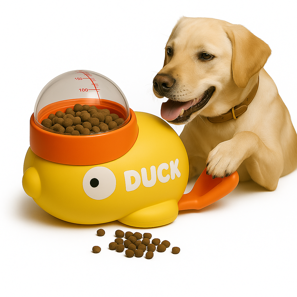 Brinquedo Automático Pet Pato – Treino e Porção Ideal