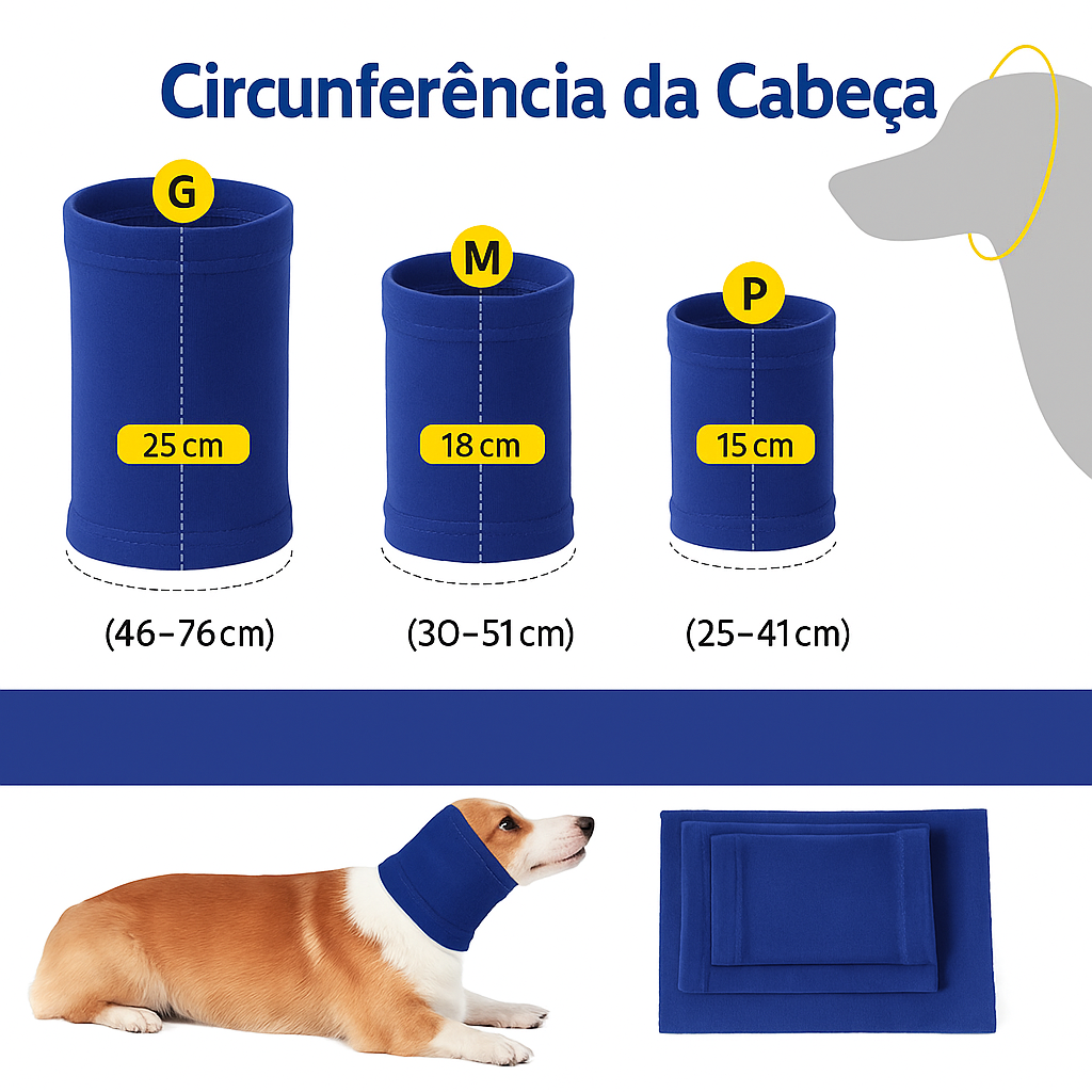 Protetor de Ouvido Pet Antirruído | Reduz Ansiedade