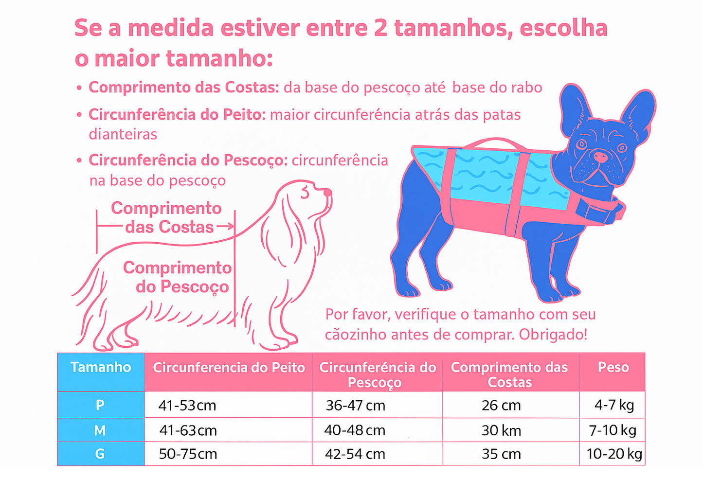 Colete Salva-Vidas para Cães com Alça, Refletivo e Ajustável