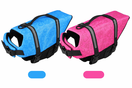 Colete Salva-Vidas para Cães com Alça, Refletivo e Ajustável