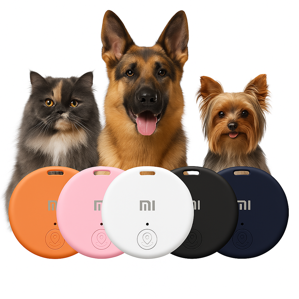 Mini Rastreador GPS Bluetooth Xiaomi – Localizador Anti-Perda para Pets, Crianças e Carteira