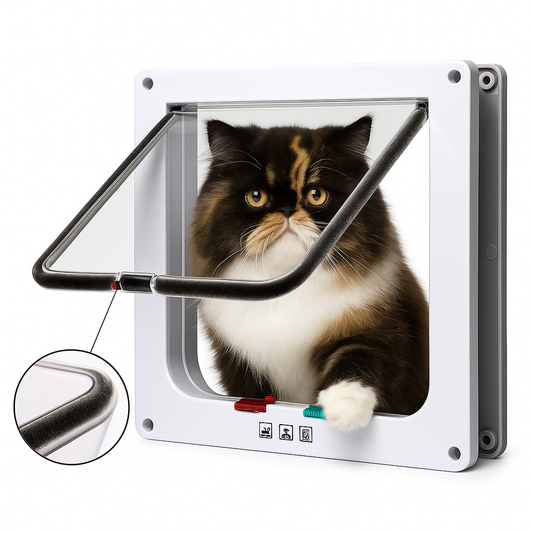 Porta Inteligente para Pets 4 Vias | Trava Segura para Cães e Gatos