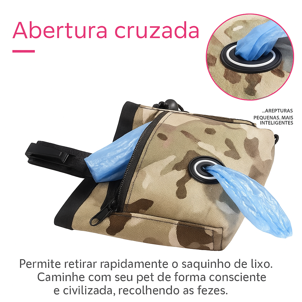 Bolsa Pet para Treinamento com Cinto – Petiscos e Passeio