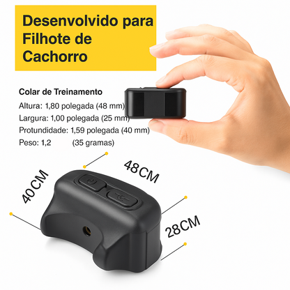 Coleira Recarregável Antilatido para Cães Pequenos