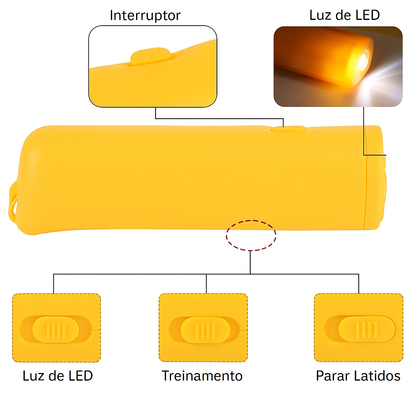 Dispositivo Ultrassônico 3 em 1 Antilatidos com Lanterna