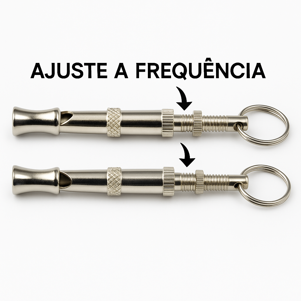 Apito Antilatido para Cães | Treinamento Suave e Eficaz