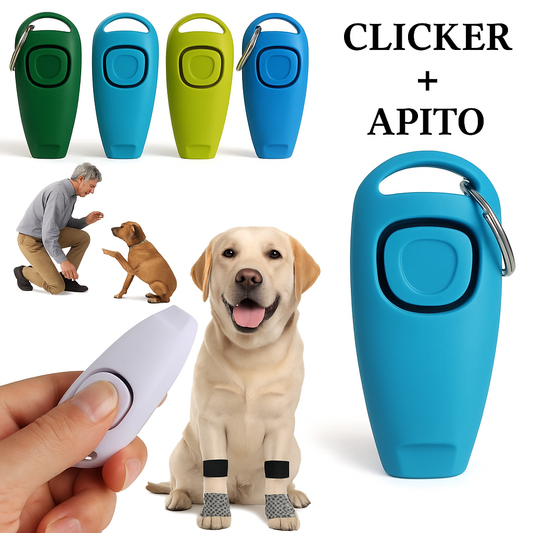 Clicker e Apito 2 em 1 para Treinamento de Cães