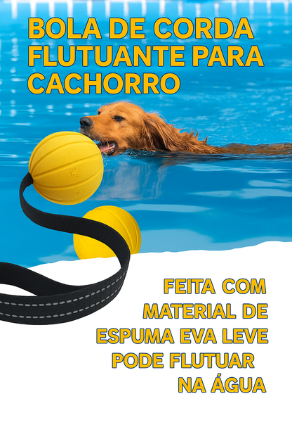 Bola Interativa para Cães com Corda – EVA Flutuante e Durável