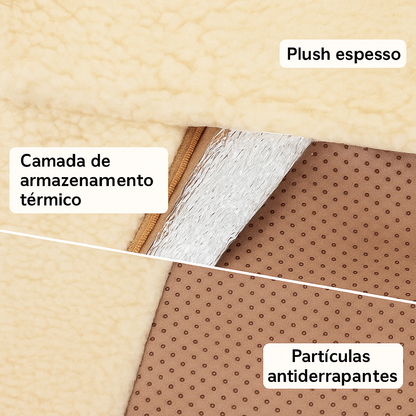 Almofada Térmica Auto-aquecimento para Pets | Lavável e Confortável