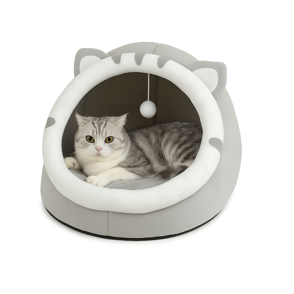 Cama Quente para Gatos e Cães | Sofá Pelúcia Confortável