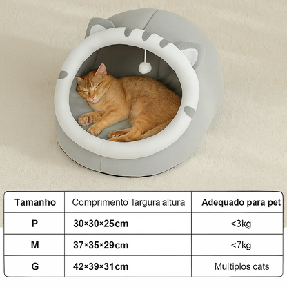 Cama Quente para Gatos e Cães | Sofá Pelúcia Confortável