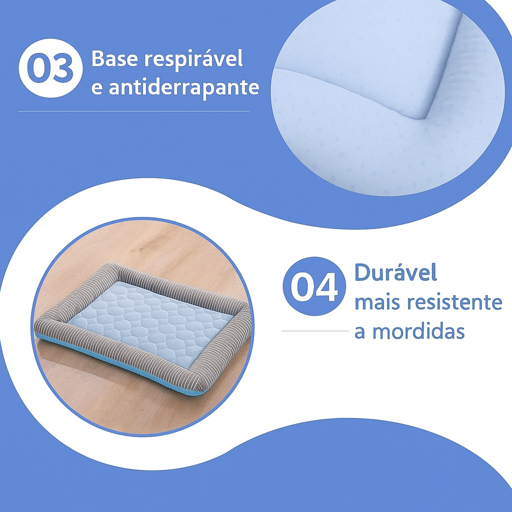 Cama Refrescante para Cães e Gatos | Almofada de Verão