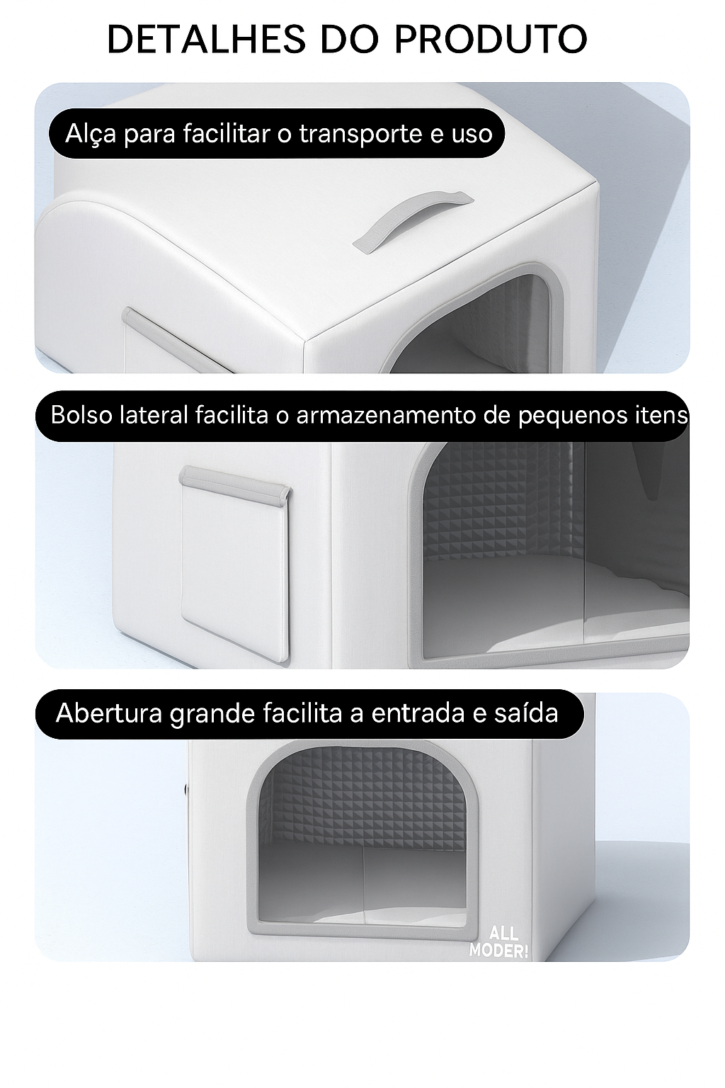 Casa térmica para cães e gatos com resfriamento portátil