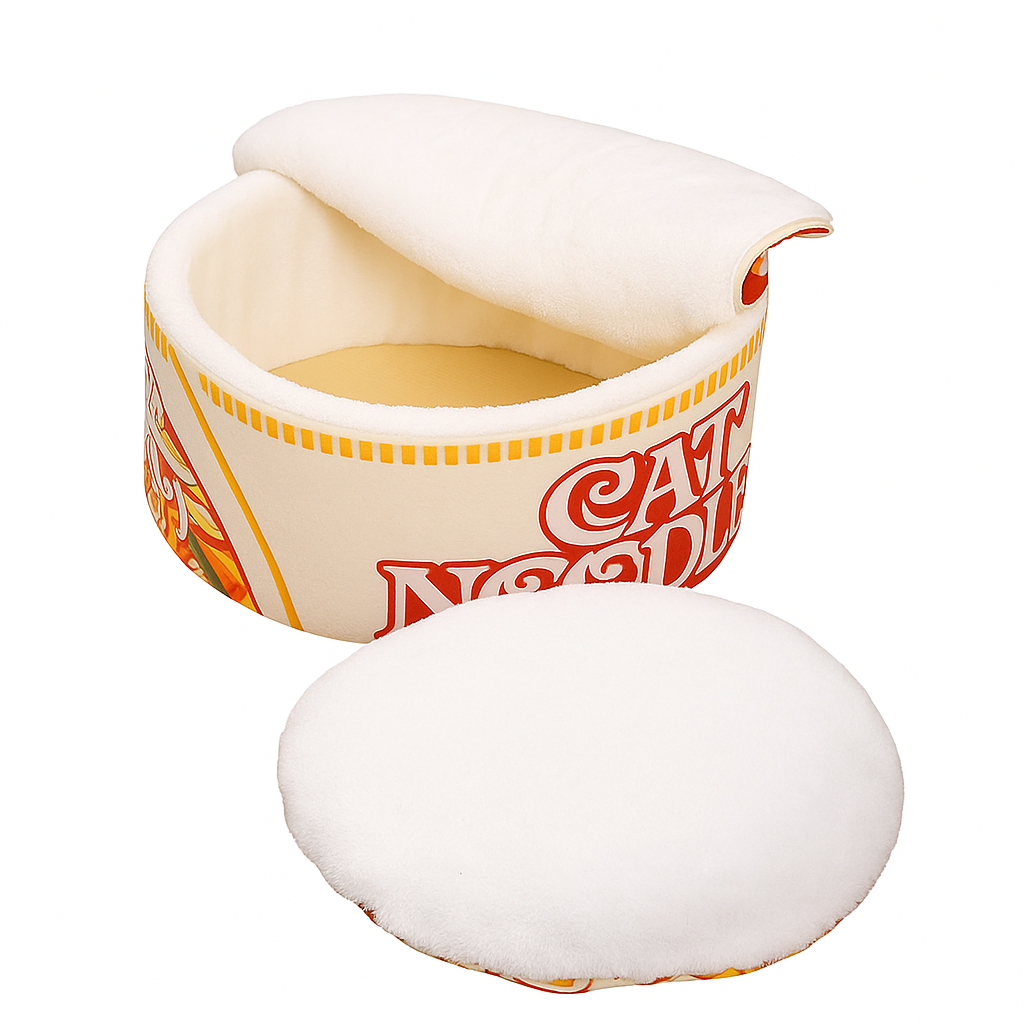 Cama de Gato CAT NOODLES Quentinha e Fofa Inverno Lavável