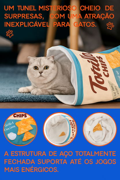 🐾 Túnel Interativo para Gatos Dobrável