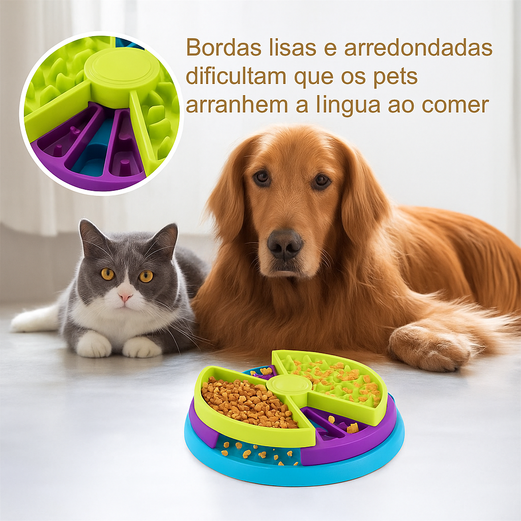 Brinquedo Interativo Alimentador Lento para Cães e Gatos