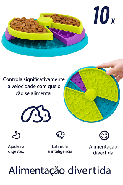 Brinquedo Interativo Alimentador Lento para Cães e Gatos