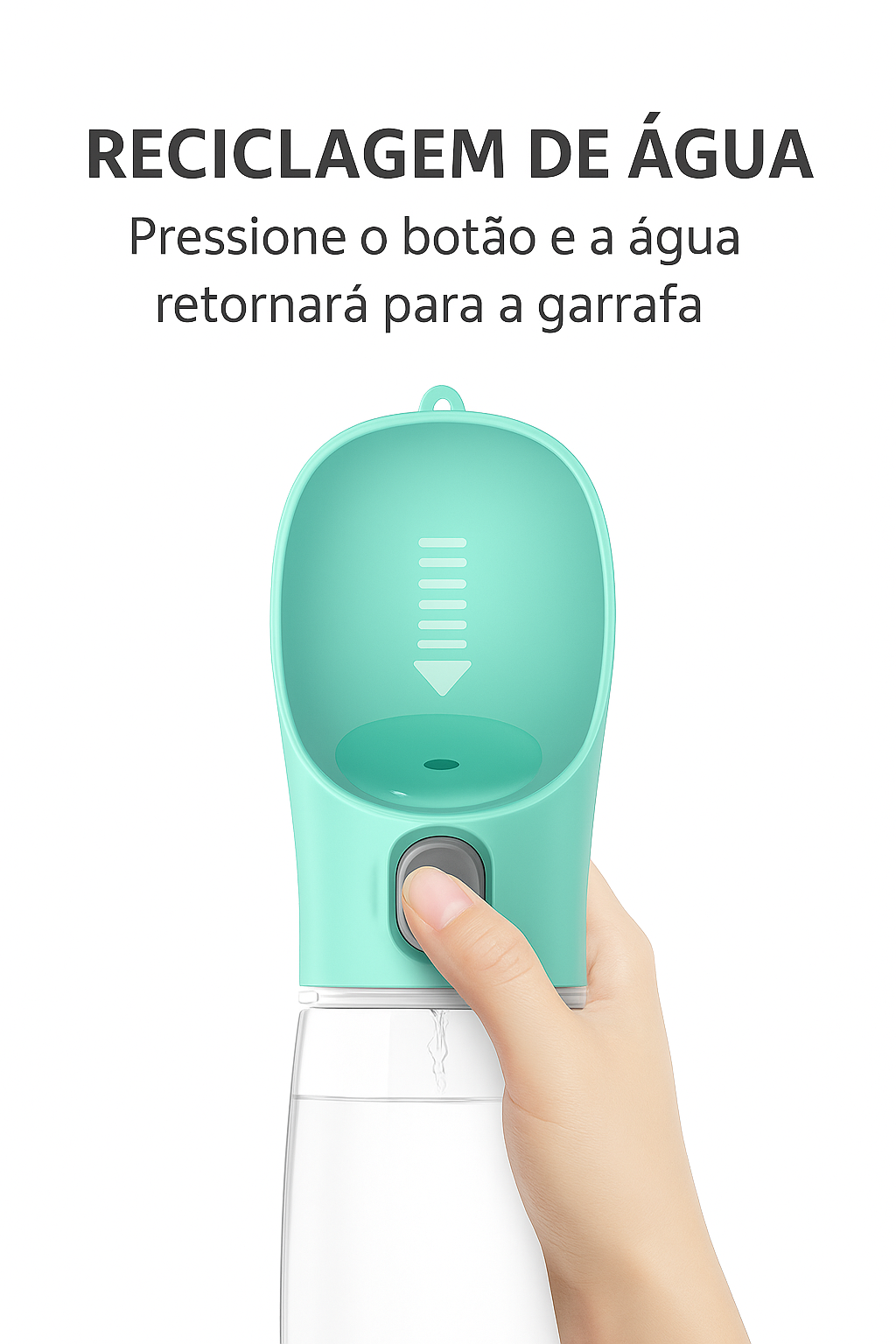 Garrafa Portátil para Cães | Antivazamento e Leve